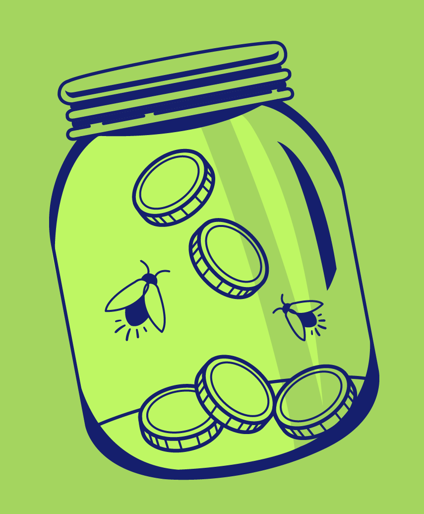 jar with coins